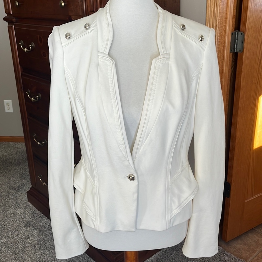 WHBM ivory blazer